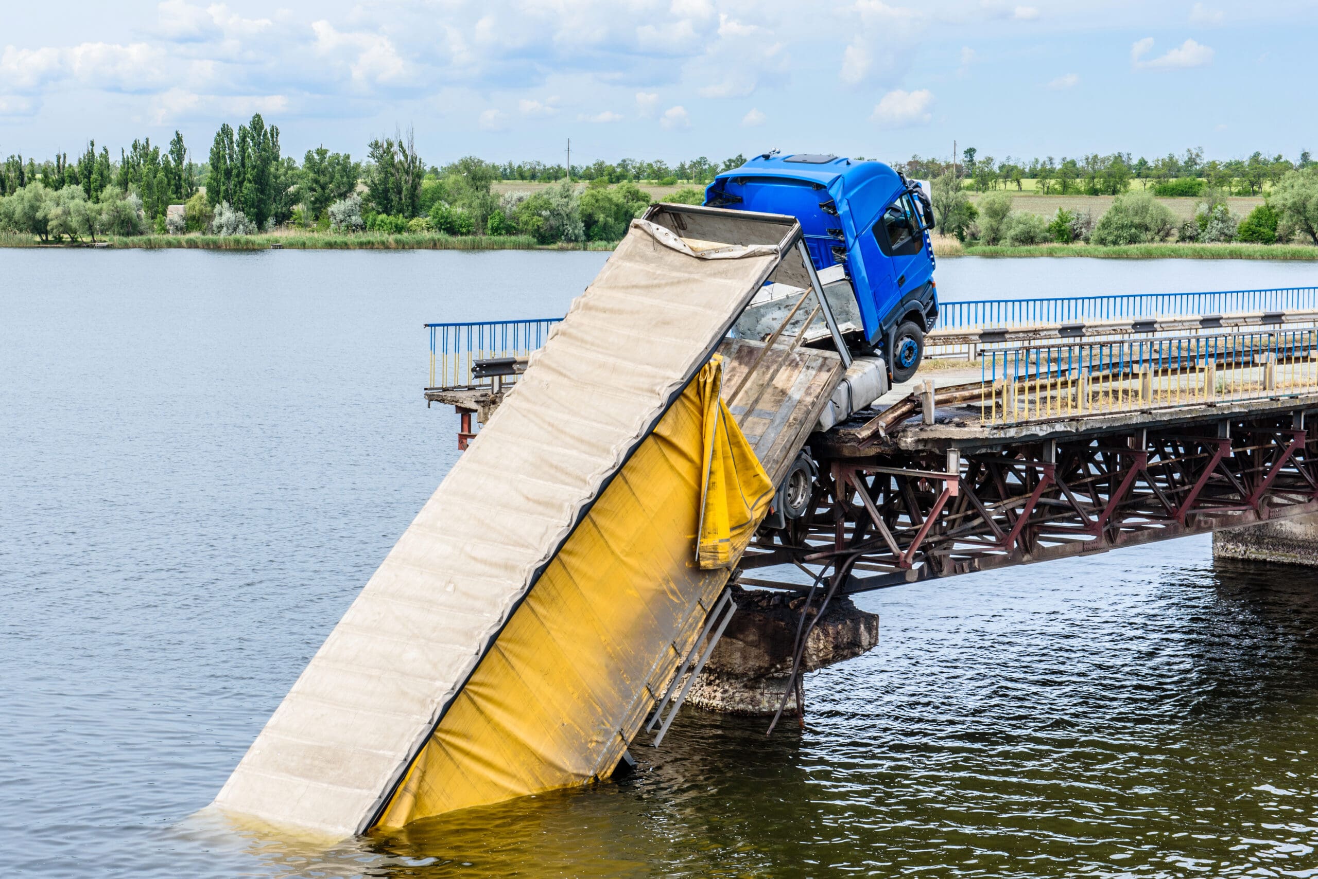 destruction-of-bridge-structures-across-